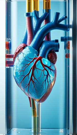 A Close-up Of A Heart, Showcasing Its Intricate Structure And Details