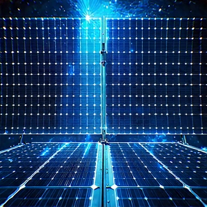 Solar panel with data streams