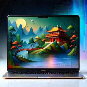 Laptop With Streaming Content With Laptop Computer