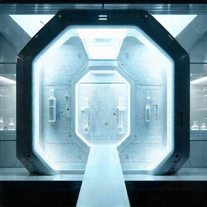Futuristic research laboratory