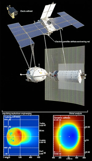 A Spacecraft With A Large Satellite Attached To It