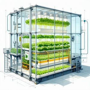 A Large, Multi-level Greenhouse Filled With Various Plants