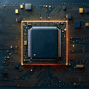 Microchip with (digital:1.41) particles