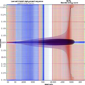 The Image Displays A Graph Showing The Energy Efficiency Of A Laser Sail