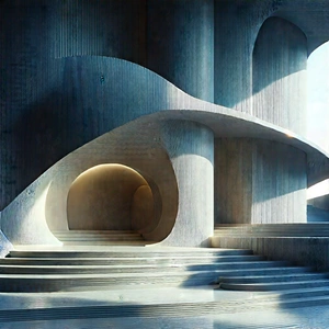 Abstract Technical Illustration: Fibrous contrast