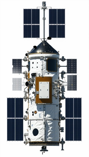 A White Space Shuttle Is Shown In A White Background