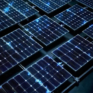 Solar panel with data streams