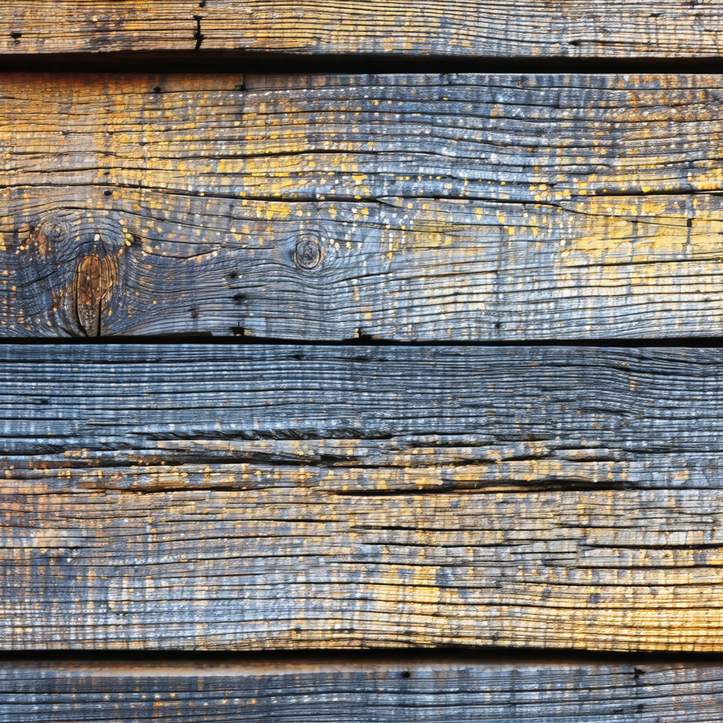 Wooden wall with a variety of textures and colors
