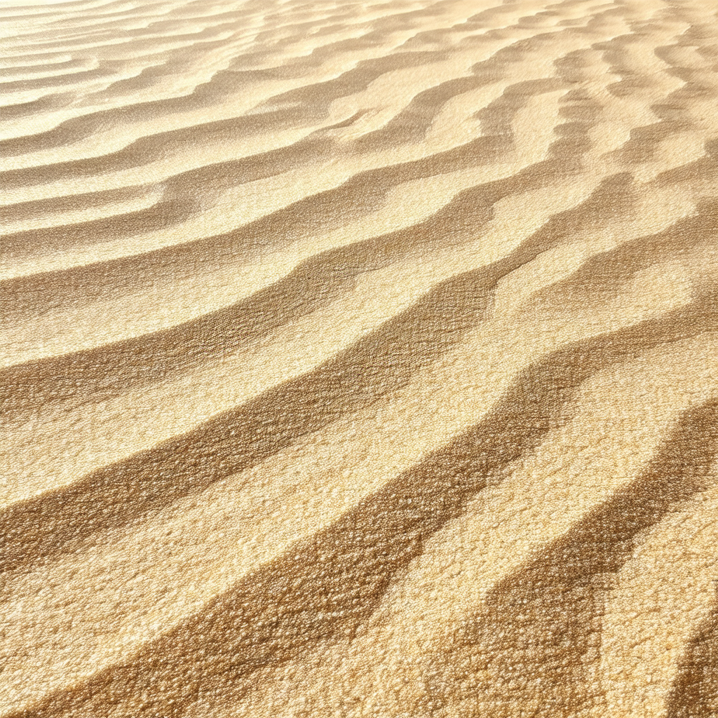 Sandy beach with a large expanse of sand