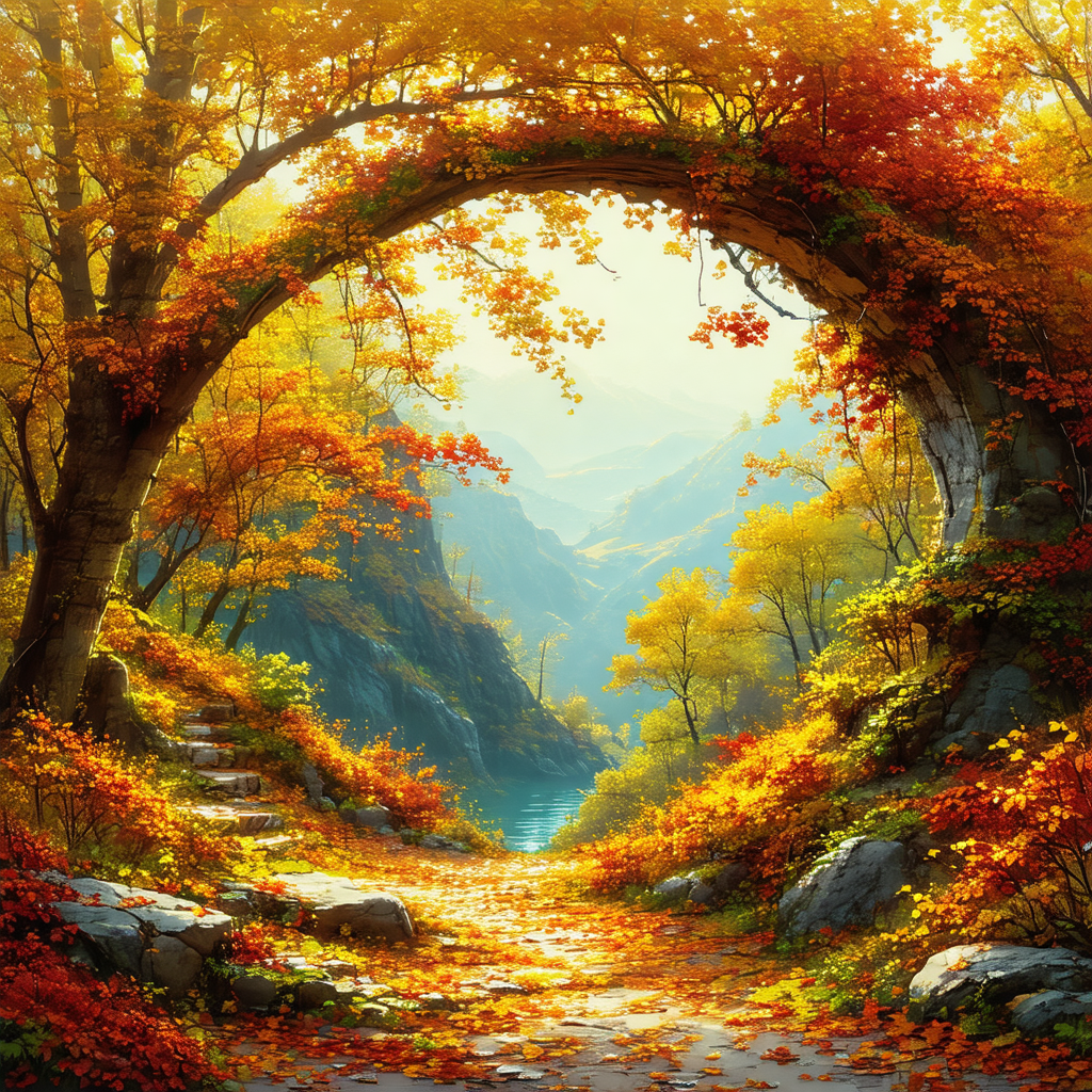 Beautiful scene of a forest with a path leading through it