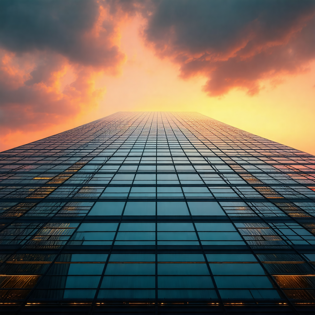Tall building with a large number of windows