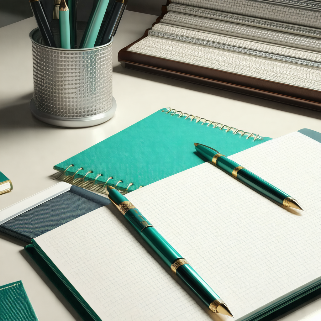 Desk with a variety of items on it