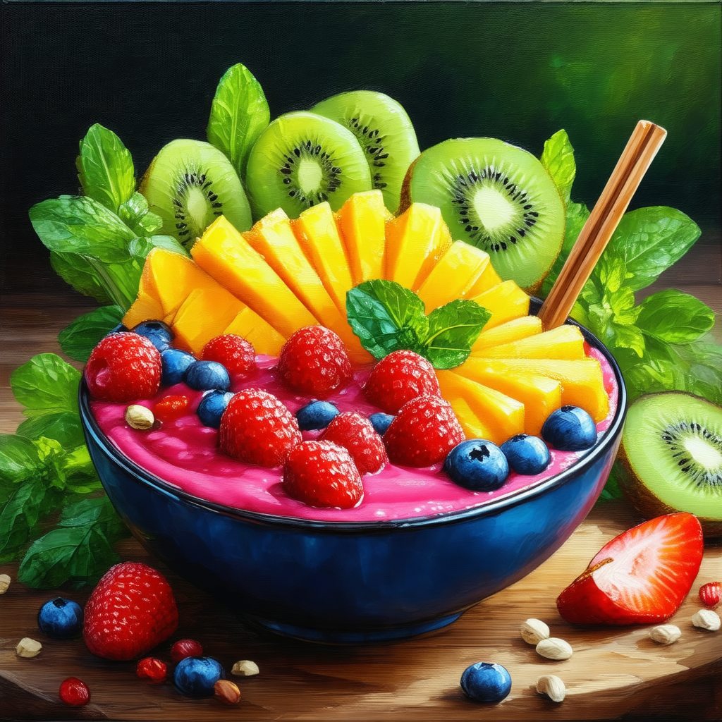 Large bowl filled with a delicious fruit salad