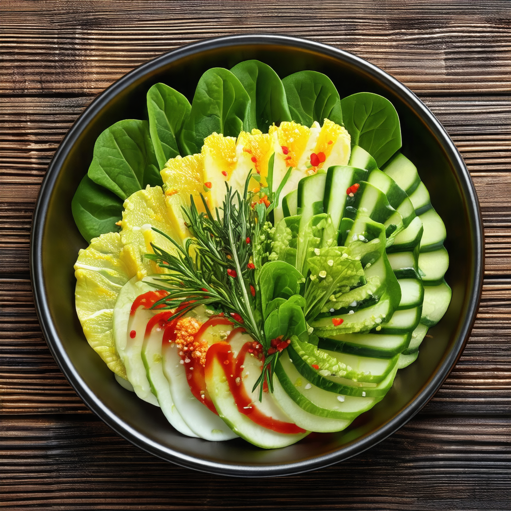 Large bowl filled with a variety of fresh vegetables