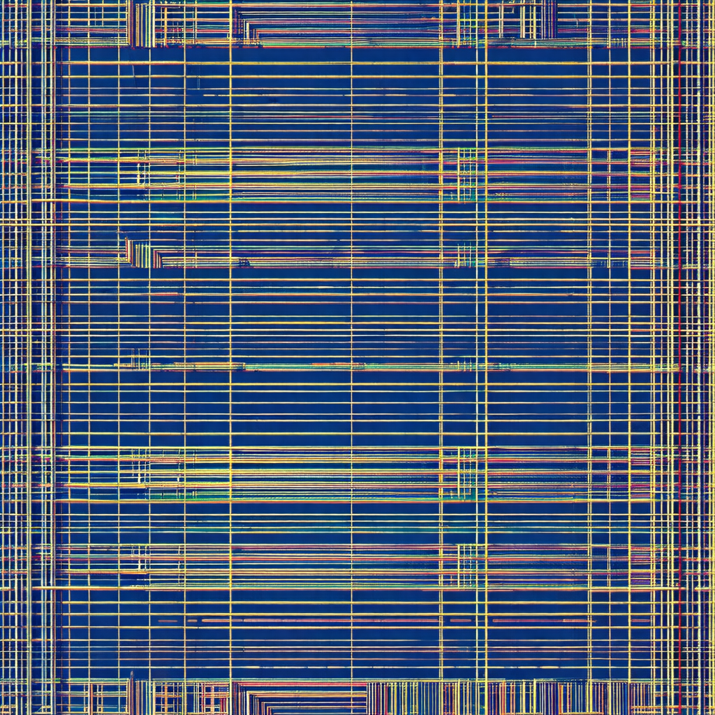 Close-up of a blue and yellow checkered pattern