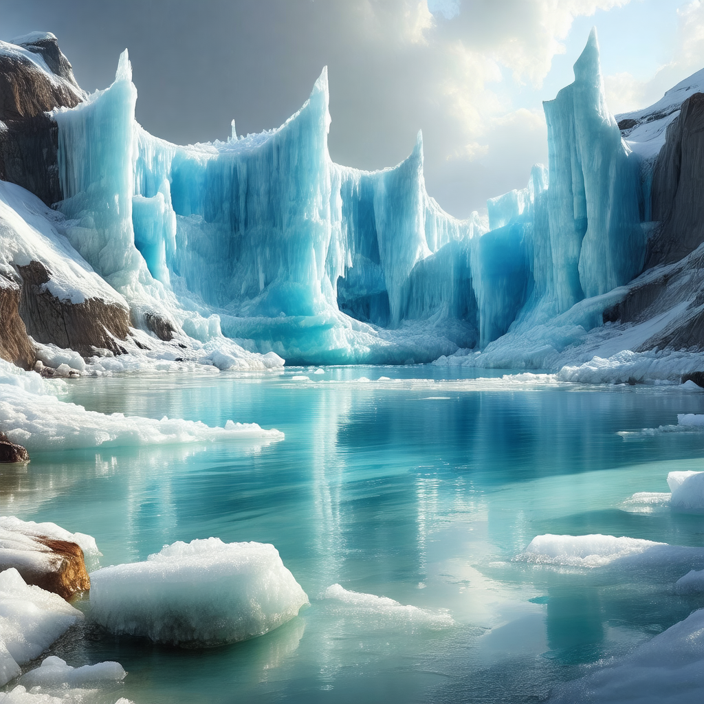 Large body of water with a beautiful blue color