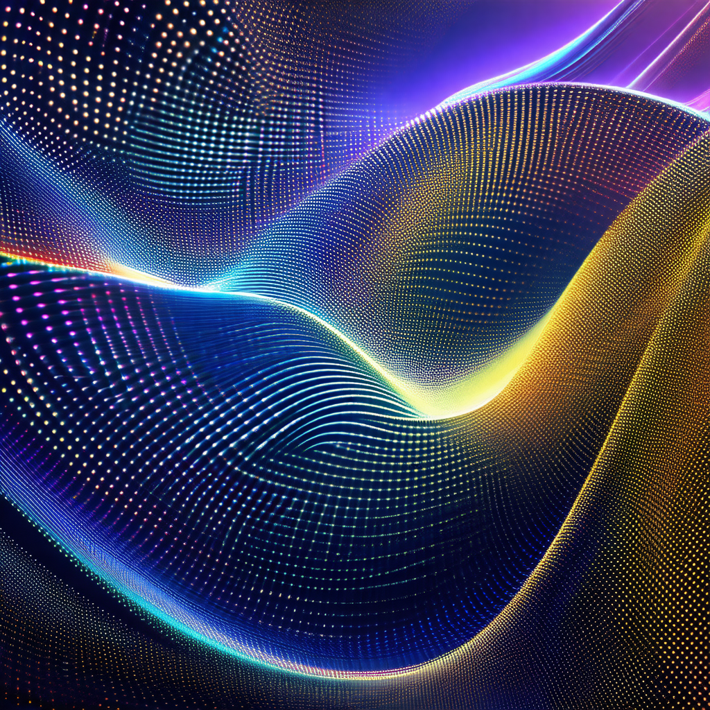 Close-up of a colorful, abstract design that resembles a ...