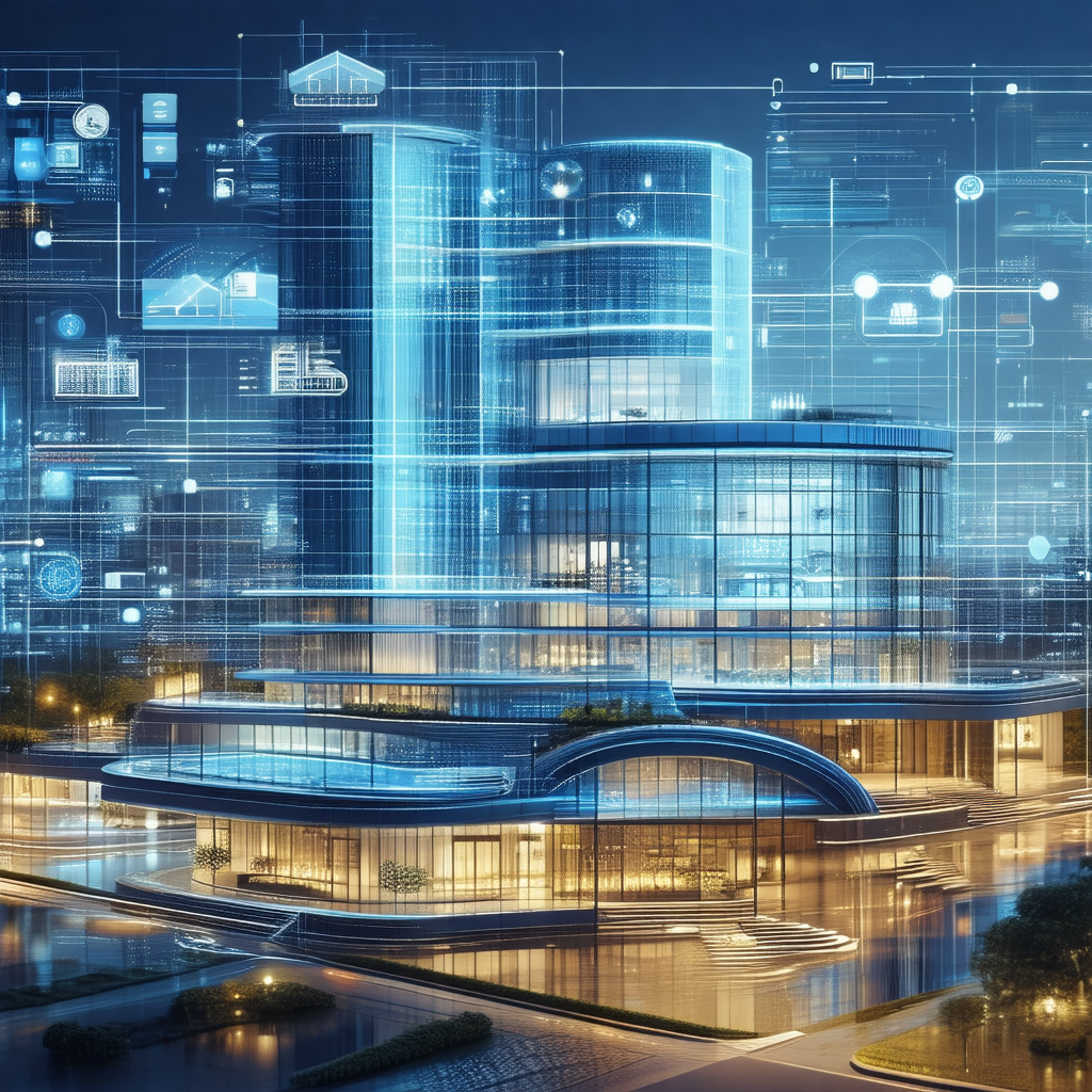 Large, modern building with a futuristic design