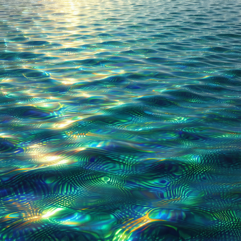 Large body of water, possibly an ocean, with a beautiful ...