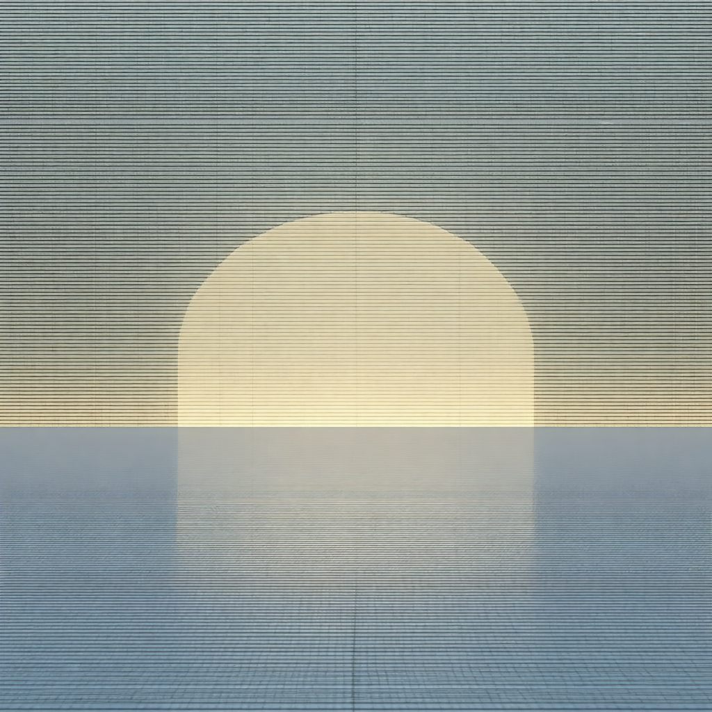 Beautiful sunset over a body of water, possibly an ocean