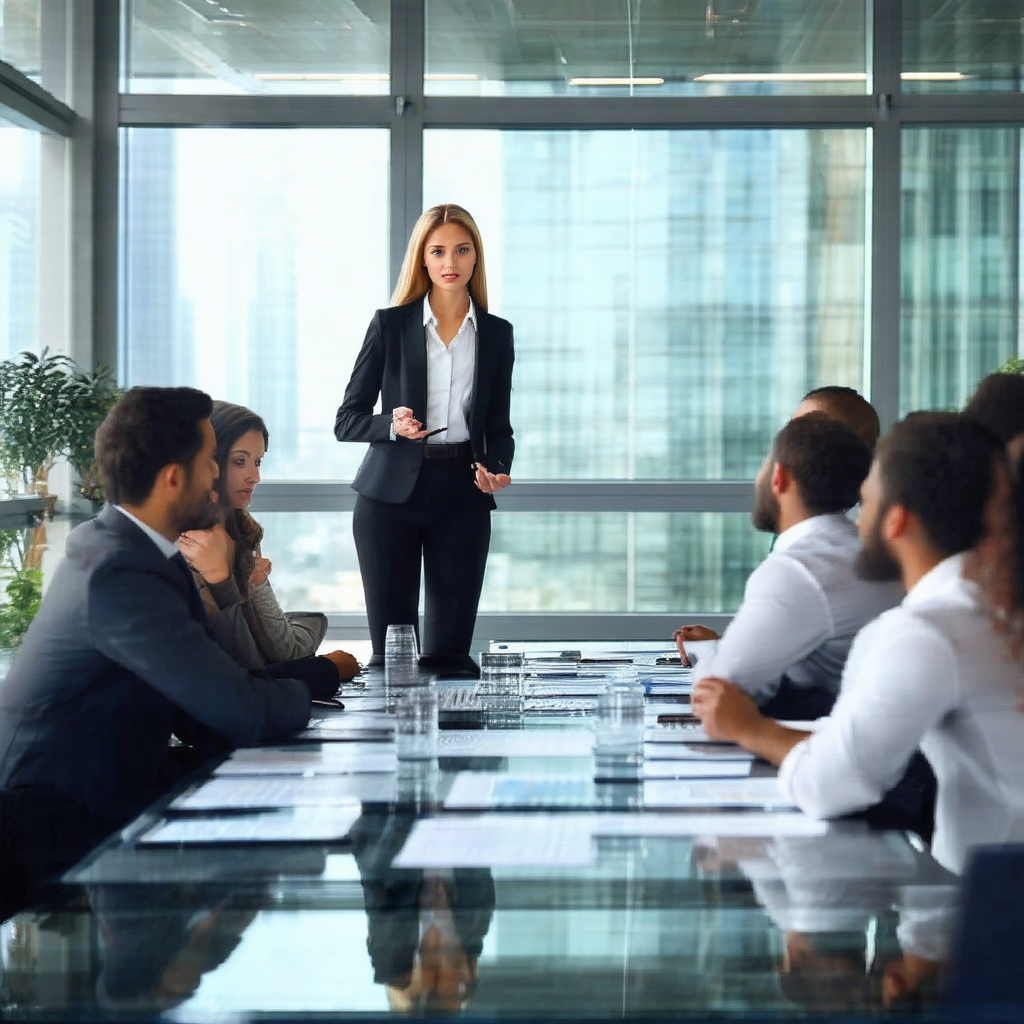 Group of people gathered around a large conference table