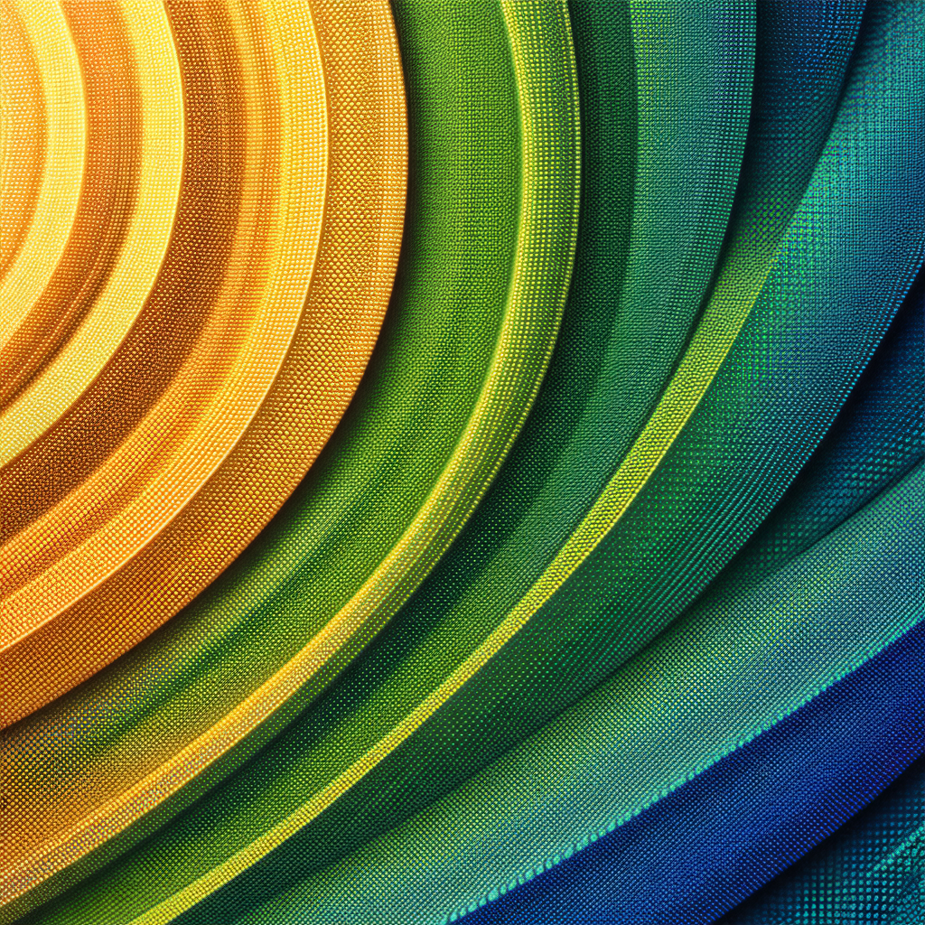Colorful spiral pattern, likely a painting or a graphic d...