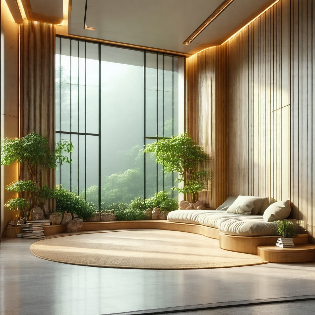 Large, open living room with a wooden floor