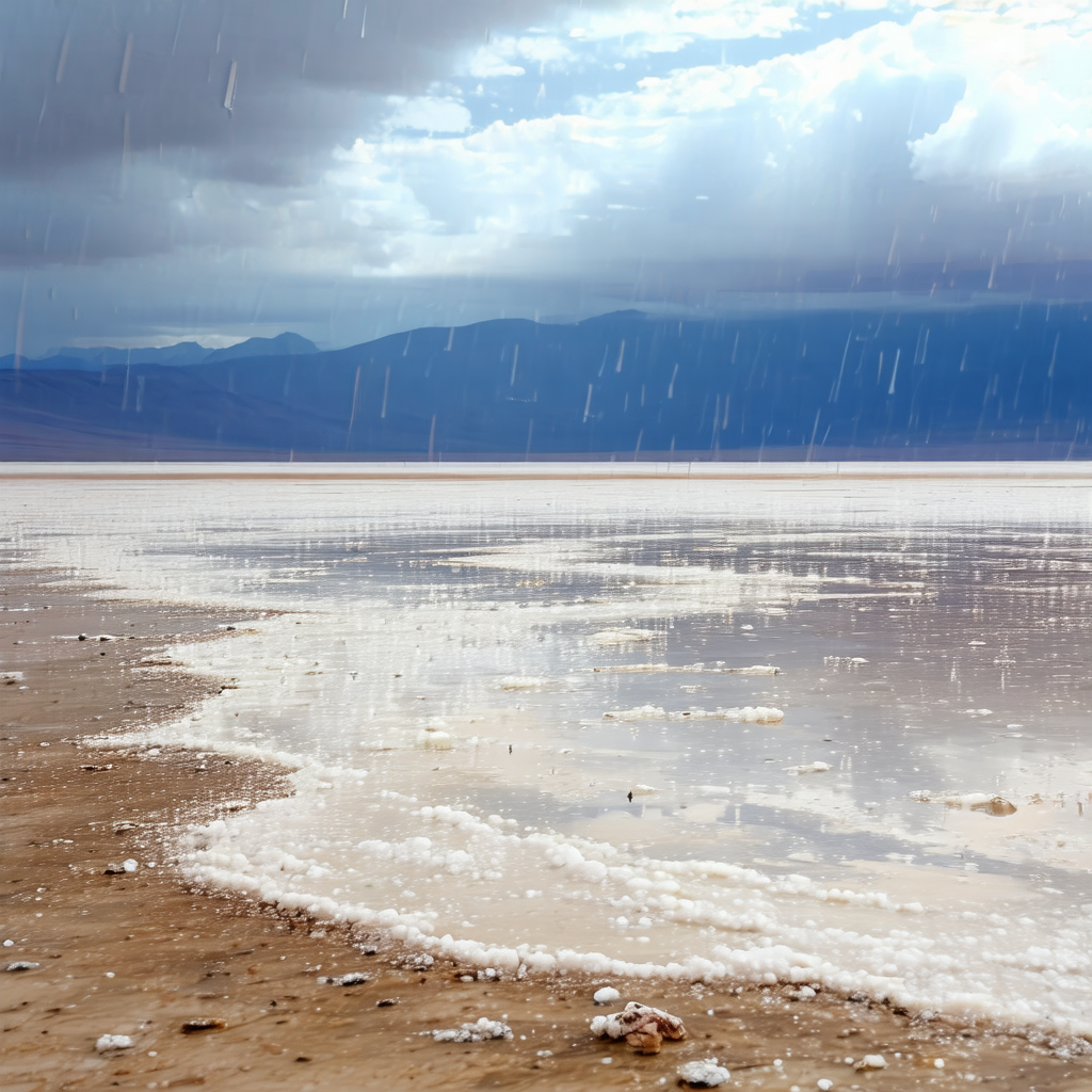 Captures a beautiful beach scene with a large body of wat...