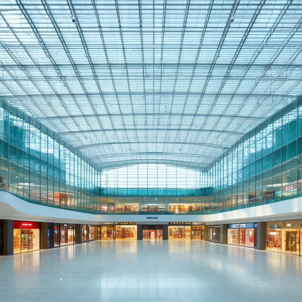 Large, open, and airy building with a high ceiling