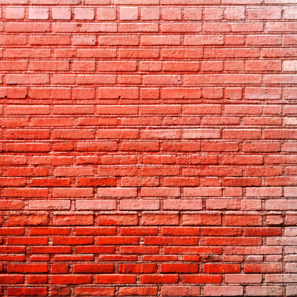 Large red brick wall, which appears to be made of bricks