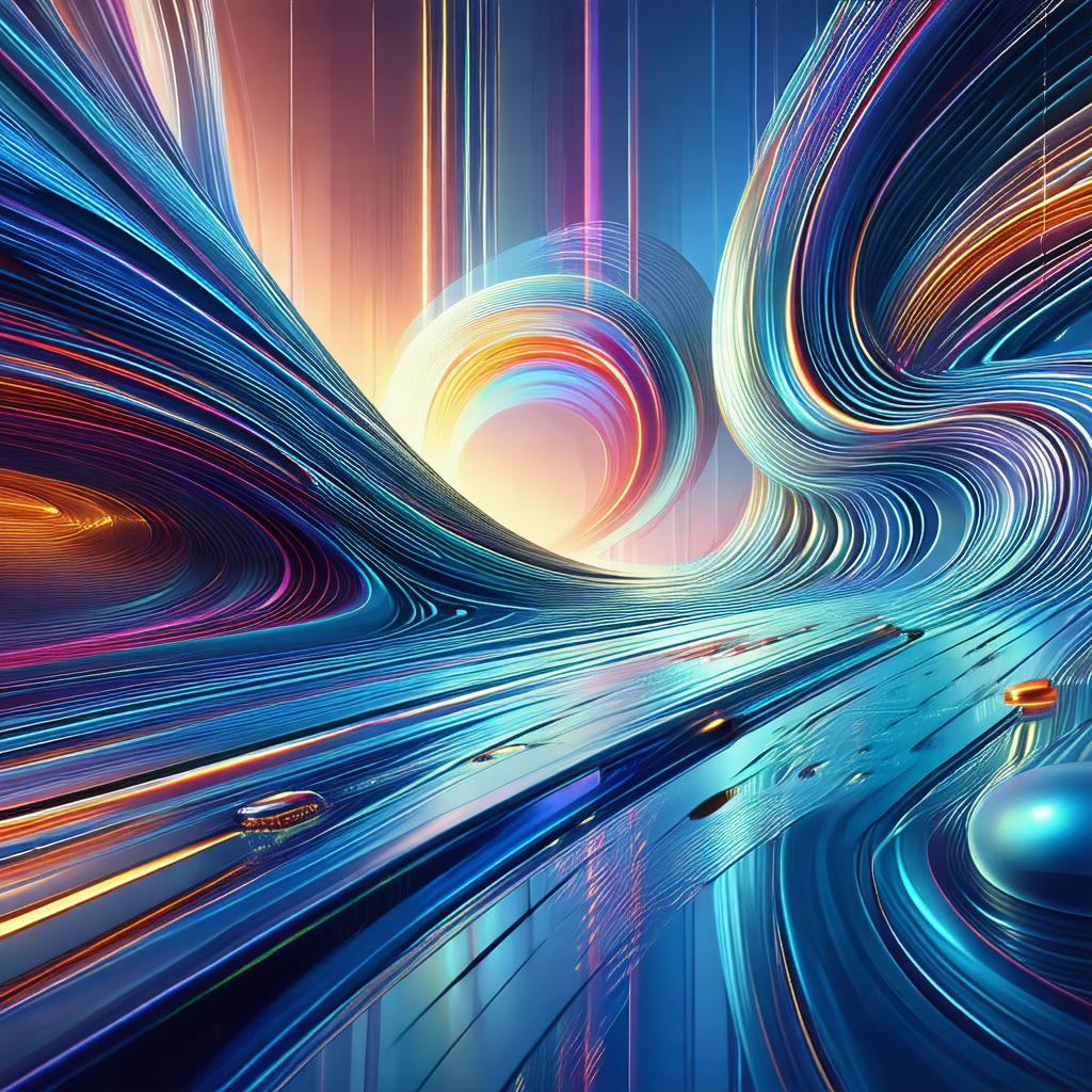 Vibrant and colorful painting of a tunnel