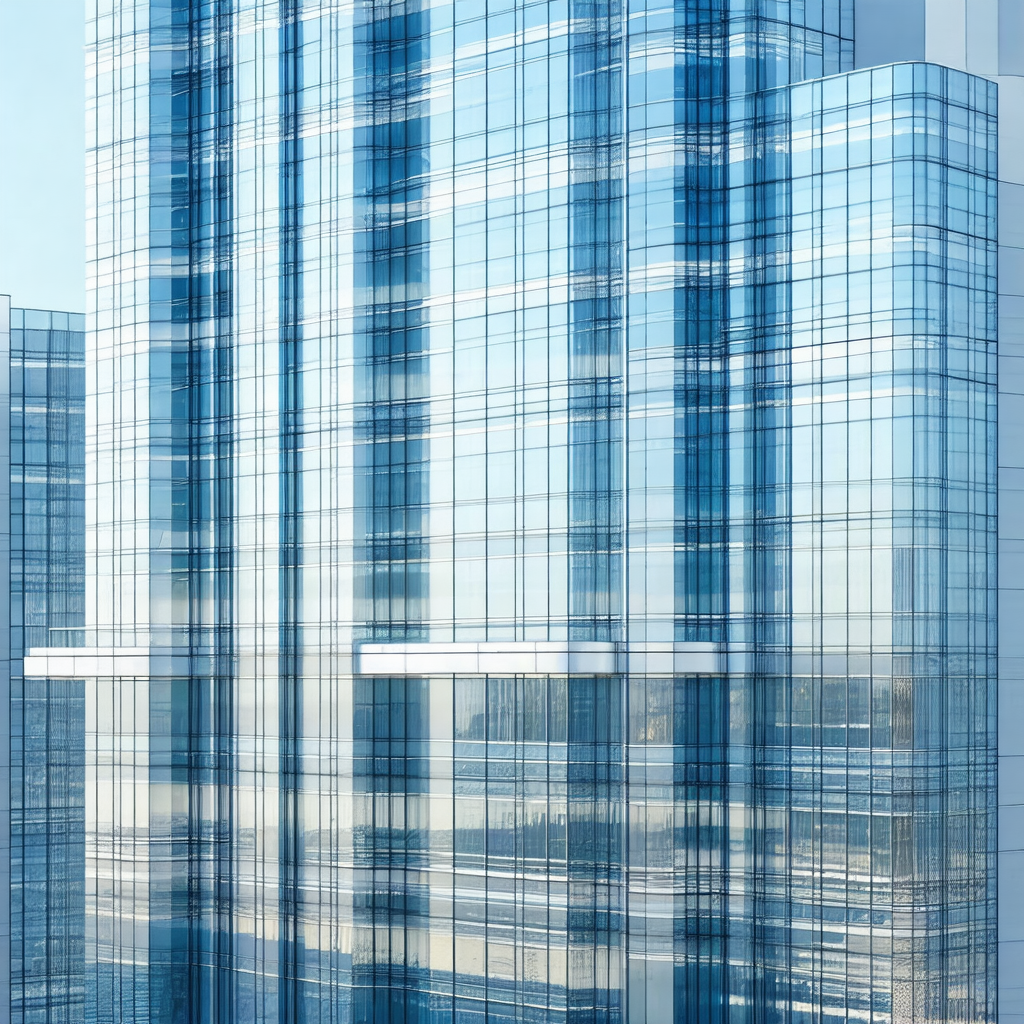 Large, modern building with a lot of windows