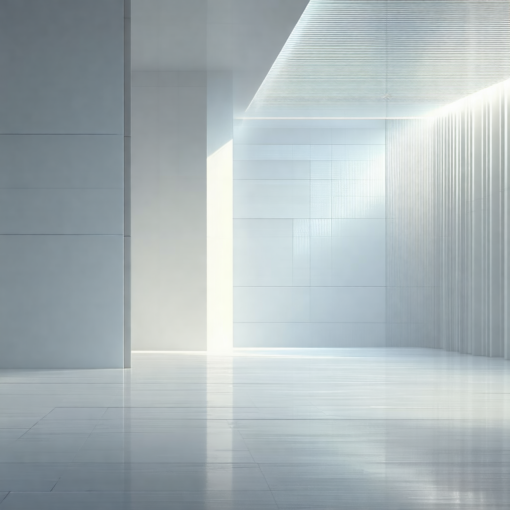 Large, empty room with a white color scheme