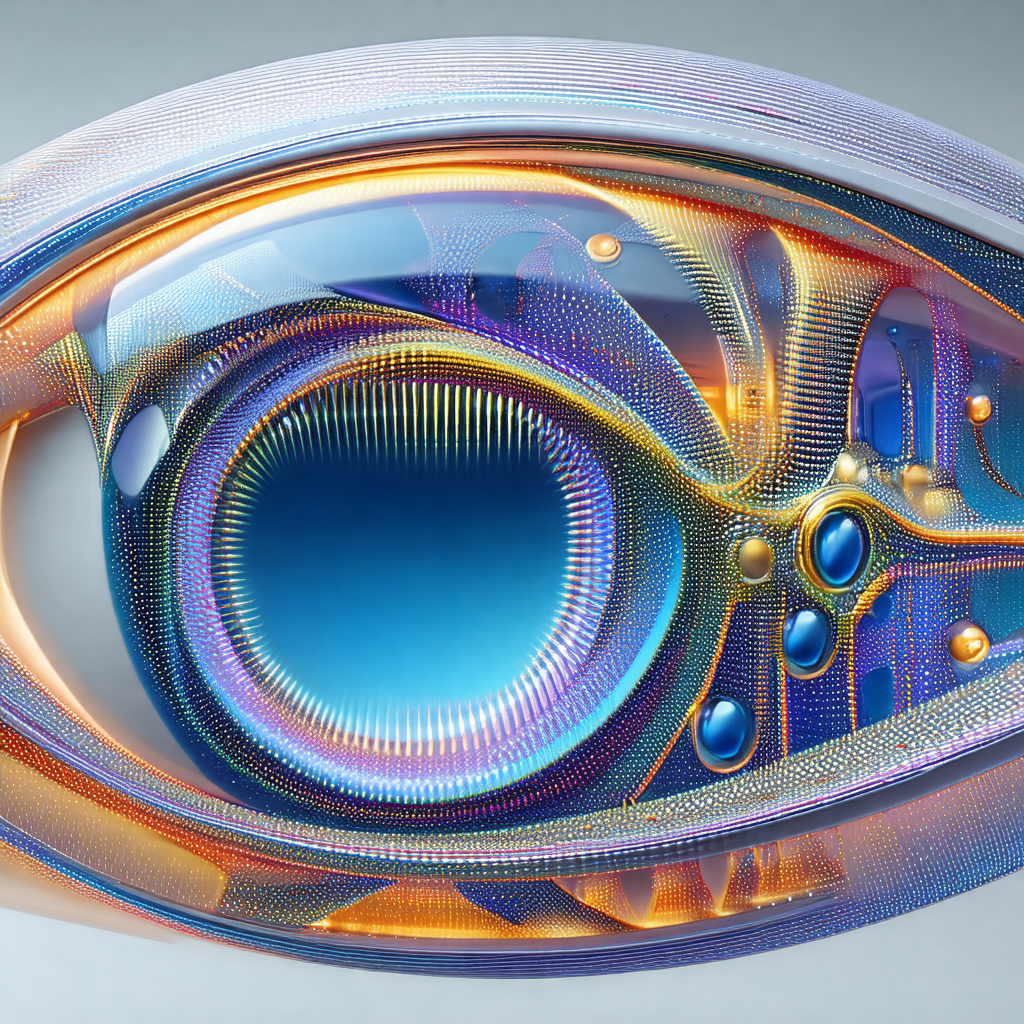 Large, colorful, and intricately designed eye