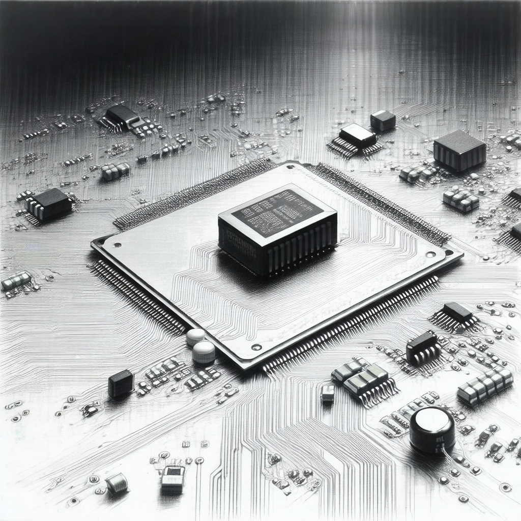 Close-up of a computer circuit board, showcasing its intr...