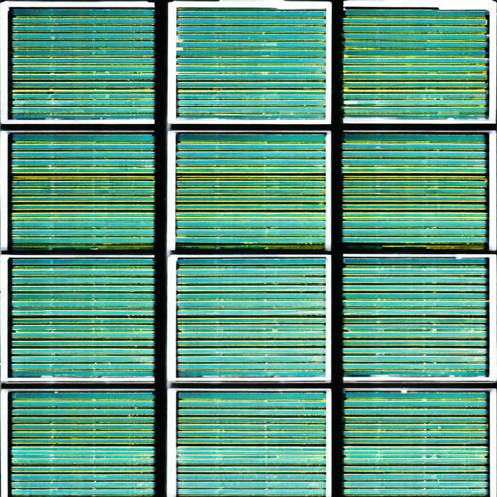 Collage of several pictures of a blue and yellow striped ...