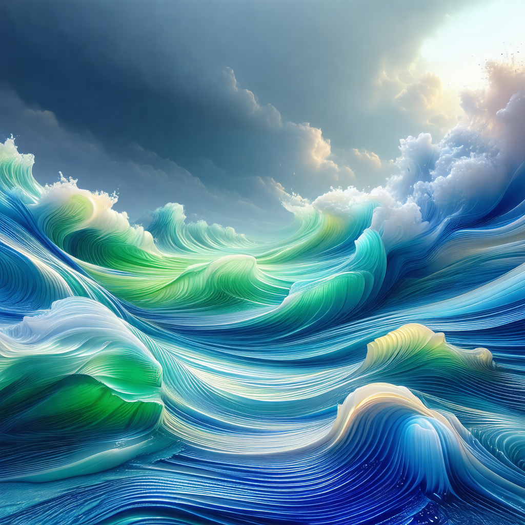 Large body of water with a beautiful blue color