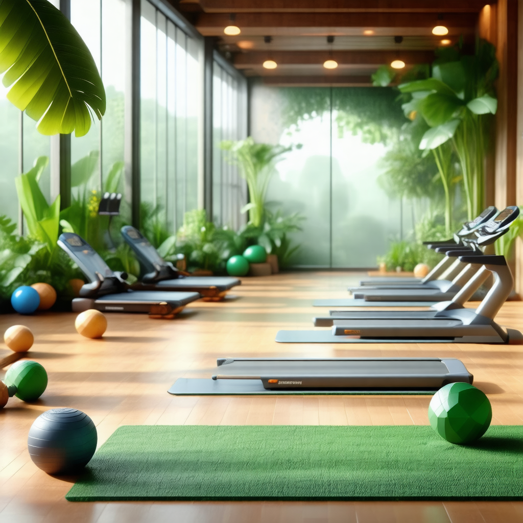 Large room with a variety of exercise equipment