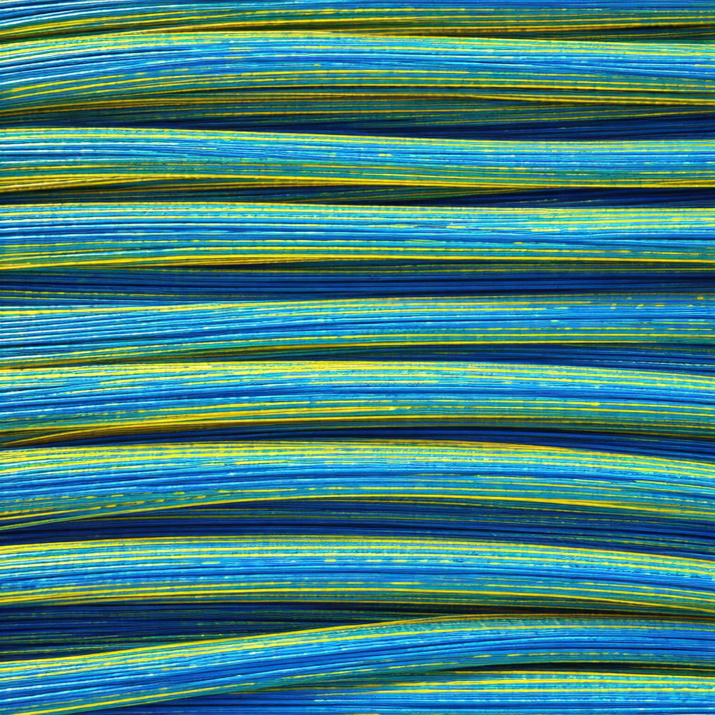 Blue and yellow striped pattern, which appears to be a pi...