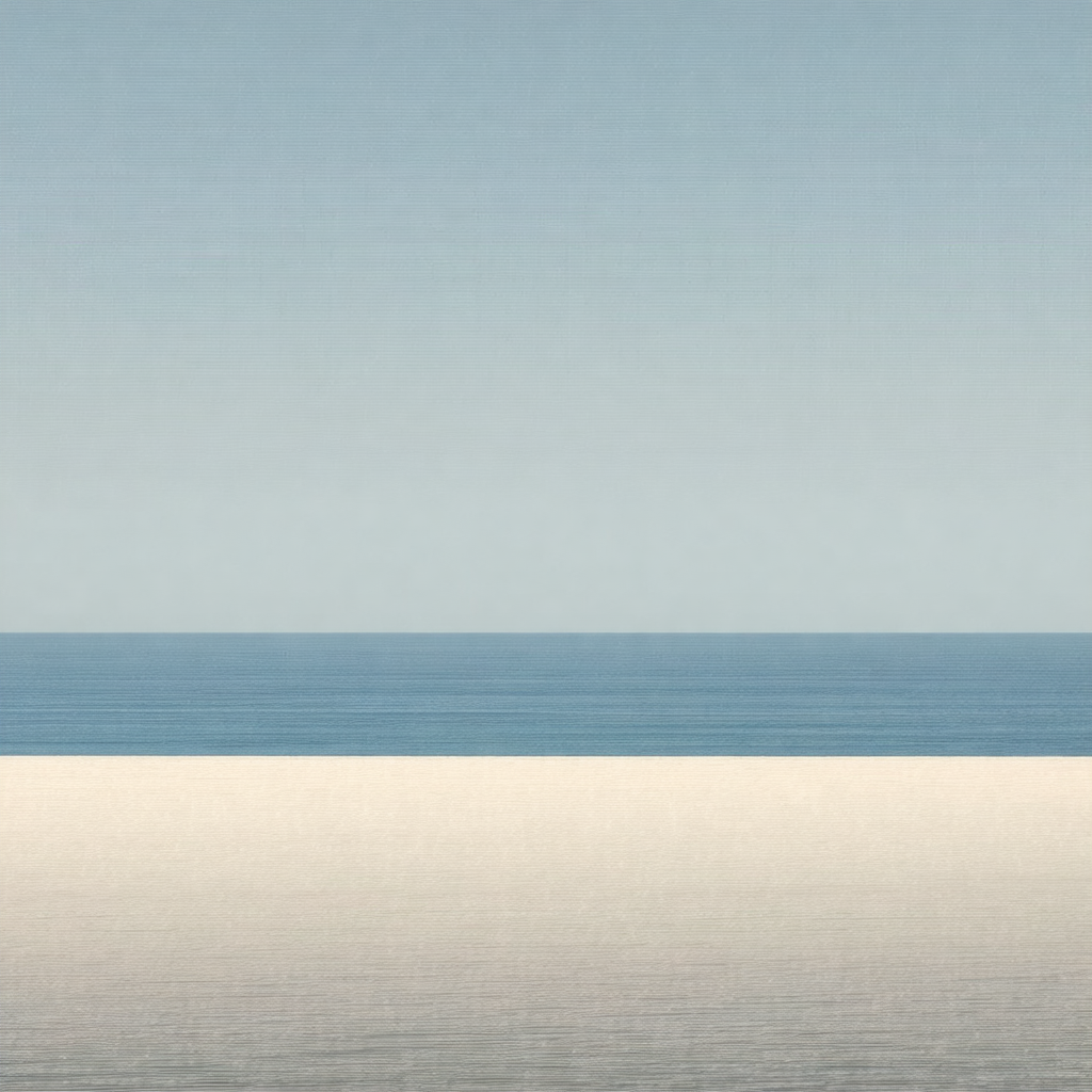 Vast ocean with a beautiful blue sky above