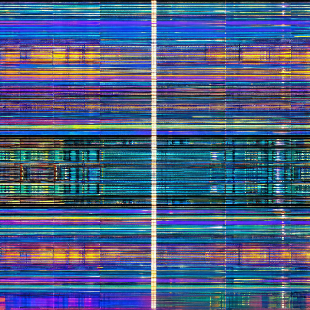 Close-up of a colorful, abstract pattern