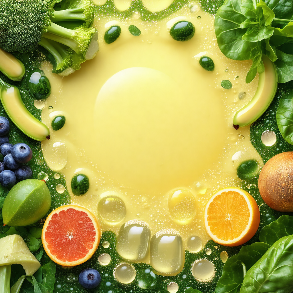 Table with a variety of fruits and vegetables arranged on it