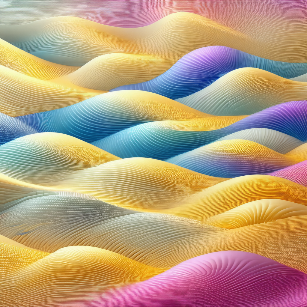 Vibrant and colorful painting of a wave