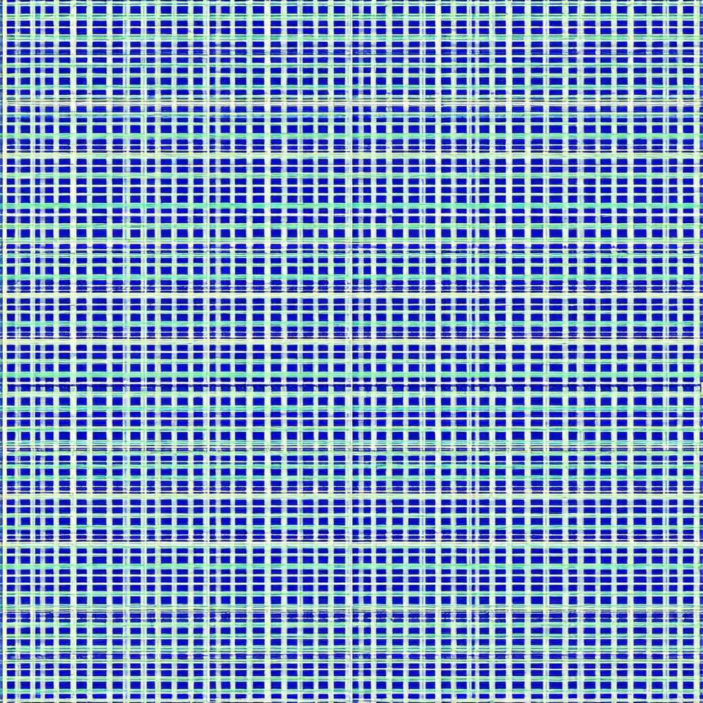 Close-up of a blue and white checkered pattern