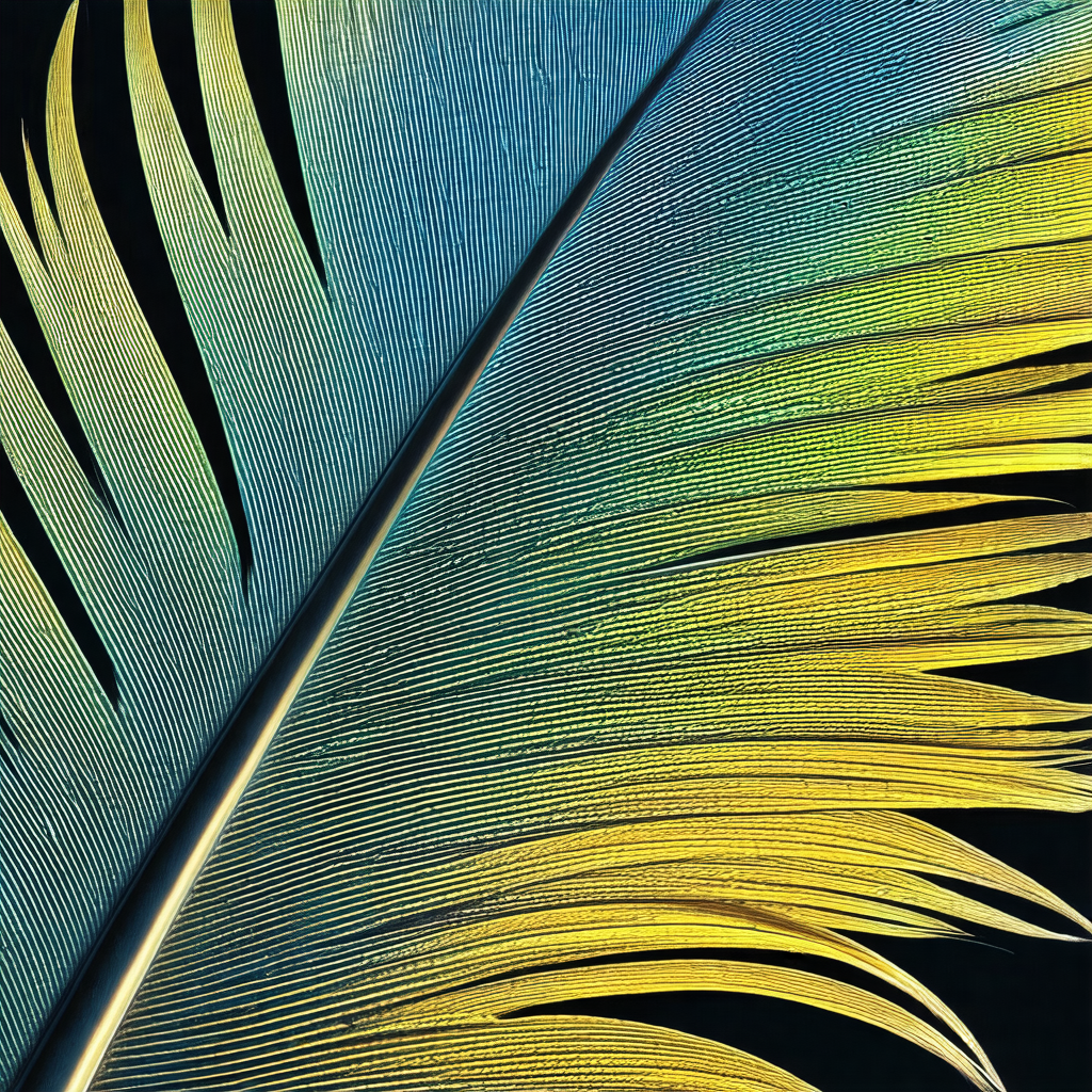 Close-up of a bird's feather, showcasing its intricate st...