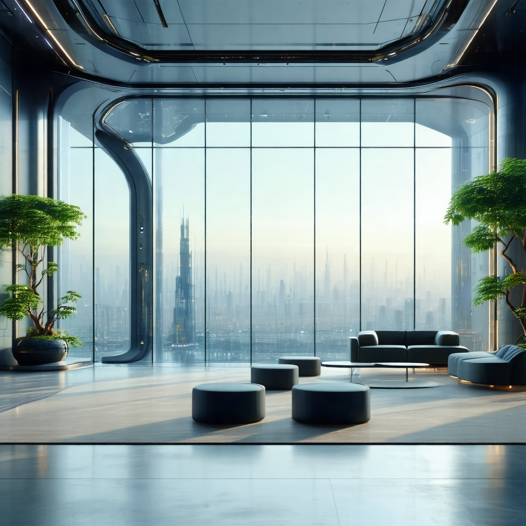 Large, modern living room with a large window that provid...