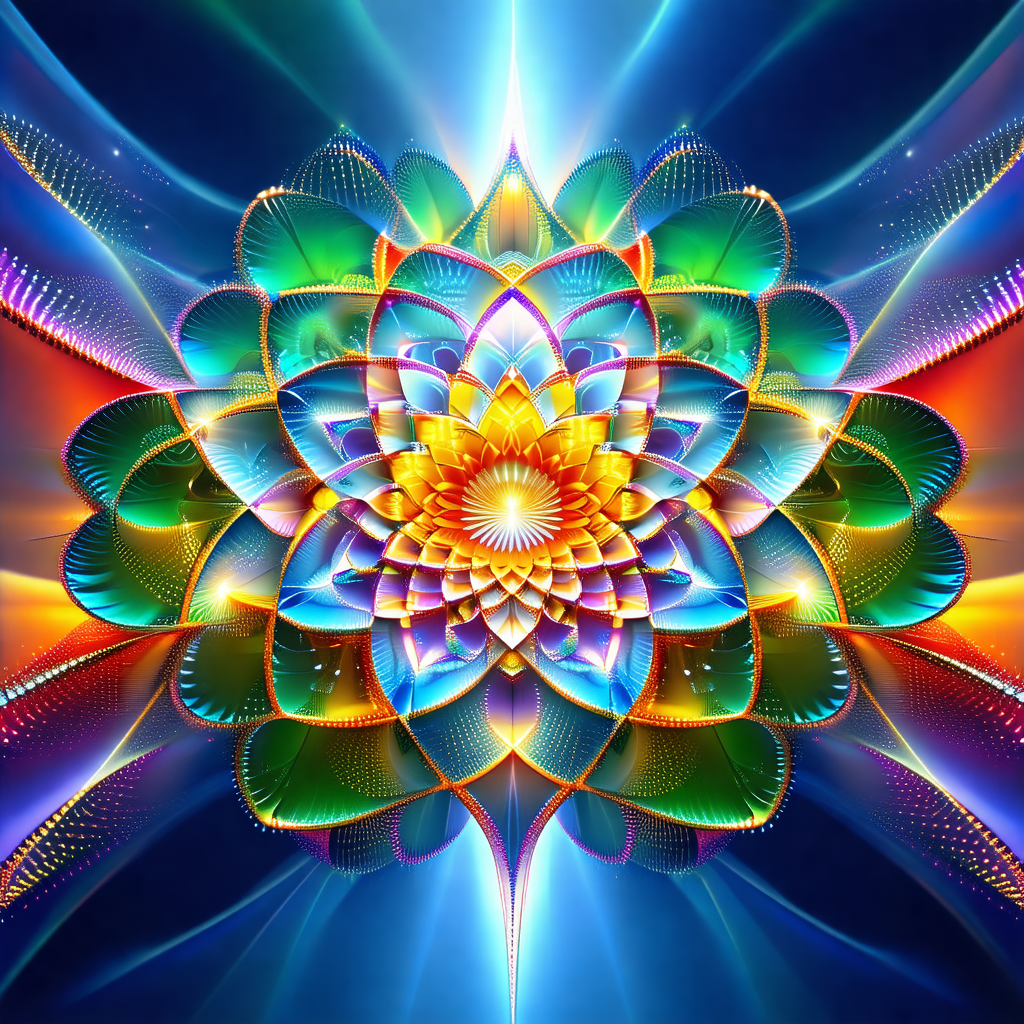 Vibrant and colorful flower with a yellow center
