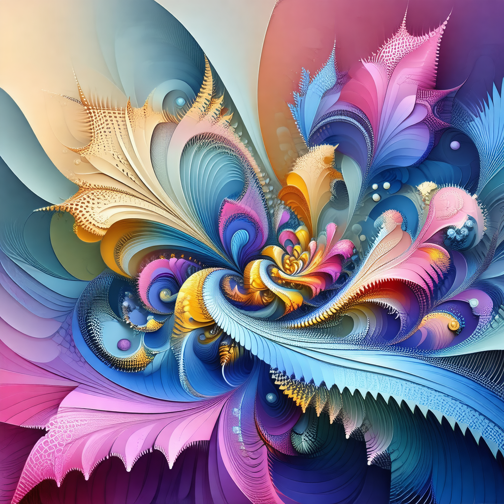 Colorful and intricate painting of a flower