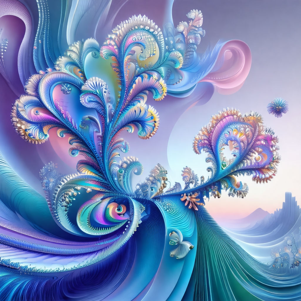 Colorful and intricate painting of a tree with a blue and...