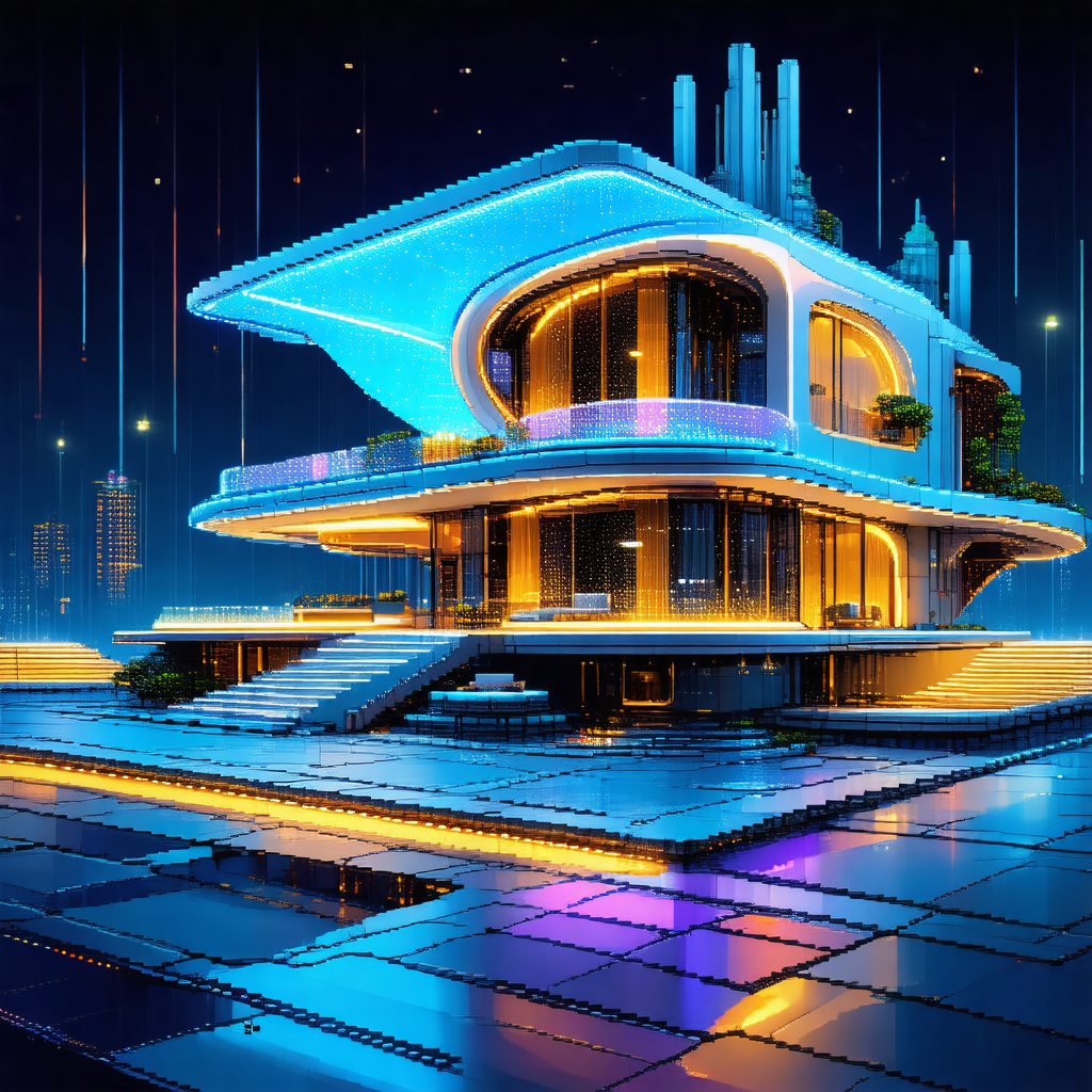 Futuristic, computer-generated (cgi) depiction of a large...